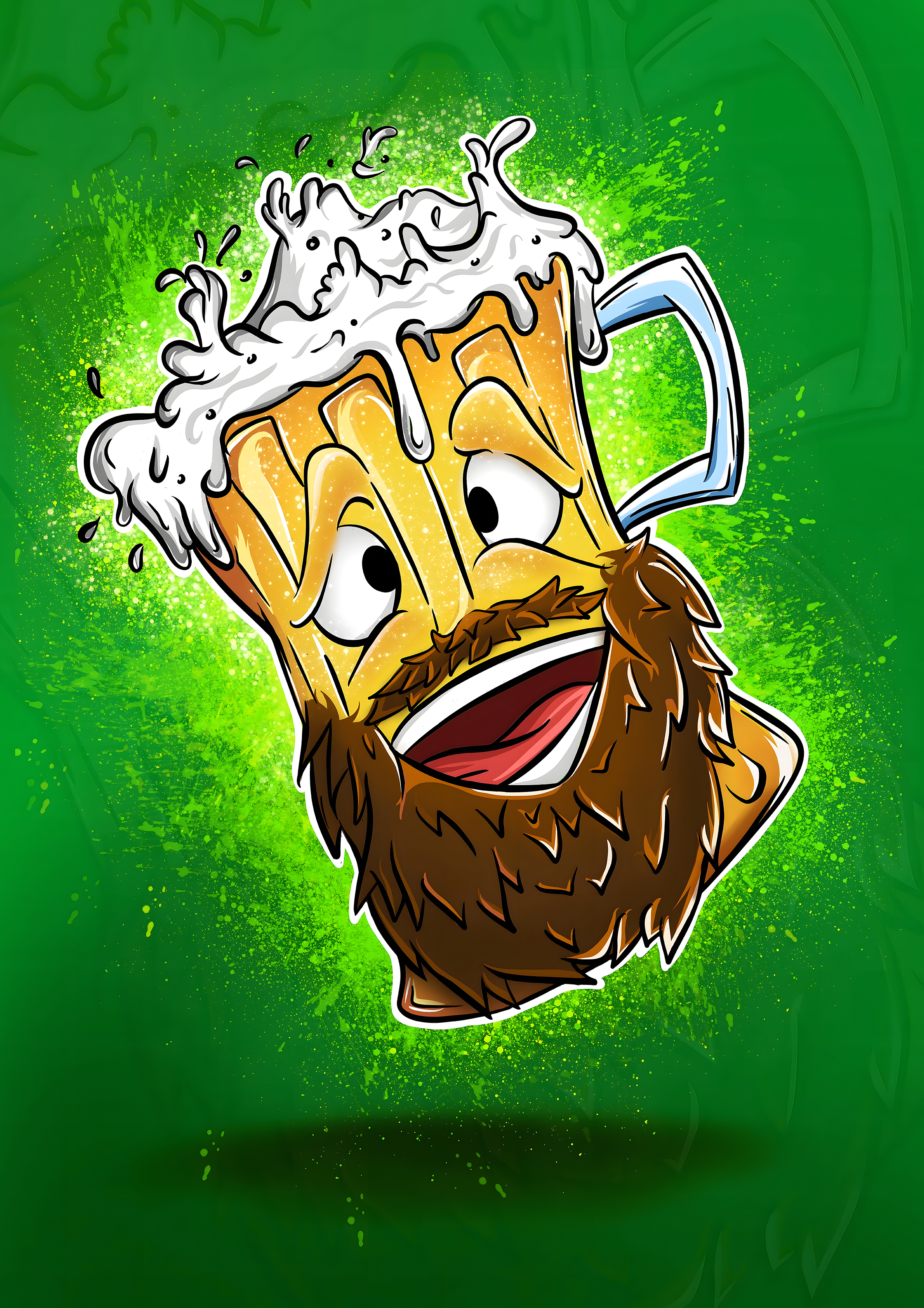 Beard Buddy metal poster artwork